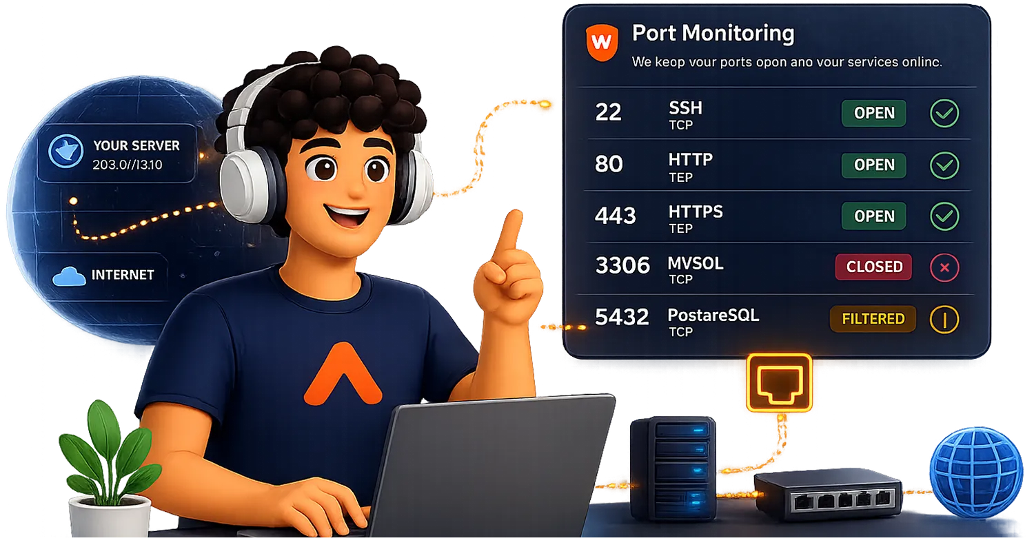 Port monitoring dashboard